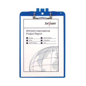 Snopake Blue A4 Clipboard with Pen Holder 15886 761315 F