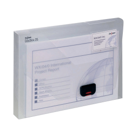 Snopake Document Box 25mm A4 Clear 111753 F