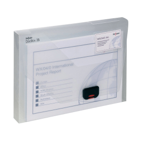 Snopake Document Box 35mm A4 Clear 128747 F