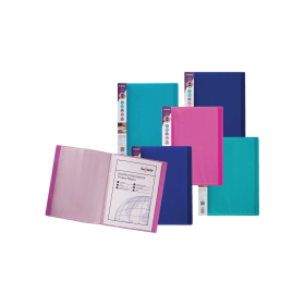 Snopake Electra Display Book 24 Pockets 10 Pack A4 Assorted 130084 F