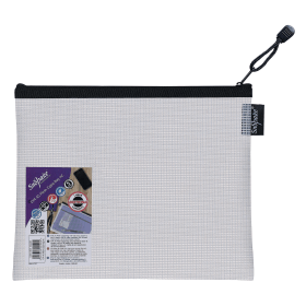 Snopake Eva Mesh Zippa Bag A5 Clear 3 Pack 555354 F