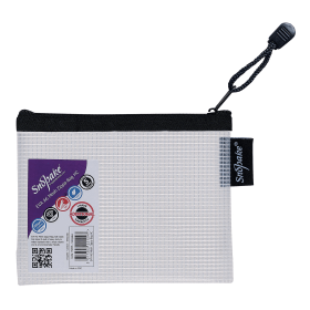 Snopake Eva Mesh Zippa Bag A6 Clear 3 Pack 555352 F