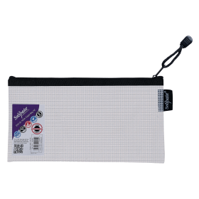 Snopake Eva Mesh Zippa Bag DL Clear 3 Pack 15837 555353 F