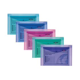 Snopake Polyfile A5 Electra Assorted 5 Pack 11355 134596 F