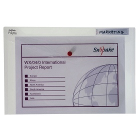 Snopake Polyfile Classic Foolscap Clear 5 Pack 122857 F