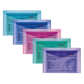 Snopake Polyfile Electra Foolscap Assorted 5 Pack 139785 F