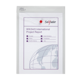 Snopake Polyfile P File Wallet Portrait A4 Clear 5 Pack 101318 F