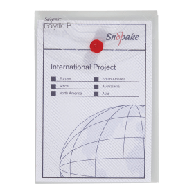 Snopake Polyfile P File Wallet Portrait A6 Clear 5 Pack 131131 F