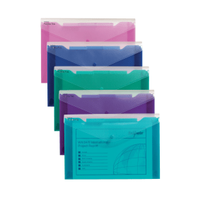 Snopake Polyfile Trio Electra A4 Assorted 5 Pack 139887 F