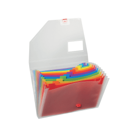 Snopake Rainbow Expanding Organiser 13 Part A4 Multicoloured 478780 F
