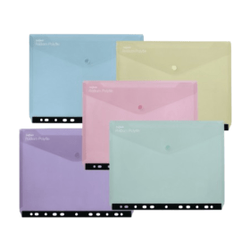 Snopake Reborn Polyfile Ring Binder Wallet A4 Assorted 5 Pack 829815 F