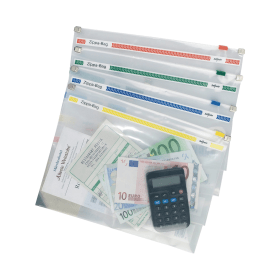 Snopake Zippa Bag 250x180mm A5 Assorted 25 Pack 132350 F