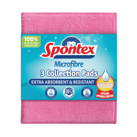 Spontex Microfibre Pads Assorted 3 Pack 904471 F