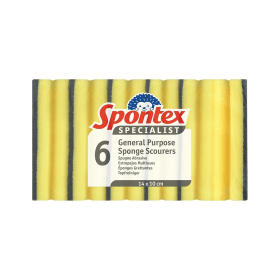 Spontex Specialist General Purpose Sponge Scourers 6 Pack 885128 F