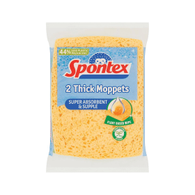 Spontex Thick Moppets Sponge Wipes Assorted 2 Pack 885135 F