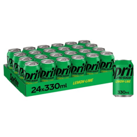 Sprite Zero Fizzy Drink 330ml 24 Pack 484496 F