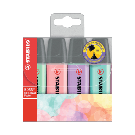 Stabilo Boss Original Highlighter Assorted 4 Pack 484398 F