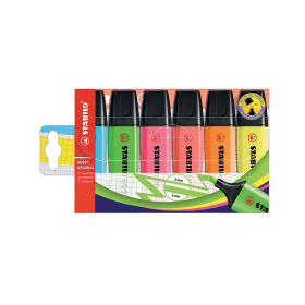 Stabilo Boss Original Highlighter Assorted 6 Pack 114913 F