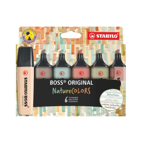 Stabilo Boss Original Highlighter Assorted 6 Pack 70 6 2 2 888664 F