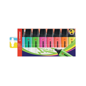 Stabilo Boss Original Highlighter Assorted 8 Pack 117240 F