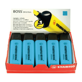 Stabilo Boss Original Highlighter Blue 10 Pack 119697 F