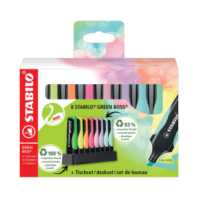 Stabilo Green Boss Highlighter Assorted 8 Pack 602980 F