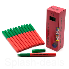 Stabilo Scribe Handwriter Pen 0.6mm Green 12 Pack 879778 F