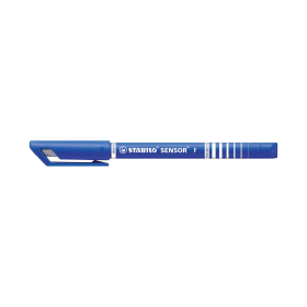 Stabilo Sensor Cushion Tip Fineliner 0.3mm Blue 10 Pack 100011 F