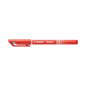 Stabilo Sensor Cushion Tip Fineliner 0.3mm Red 10 Pack 110785 F