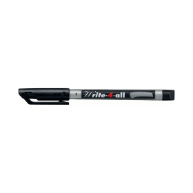 Stabilo Write 4 all Permanent Marker Fine Tip Black 10 Pack 156418 F