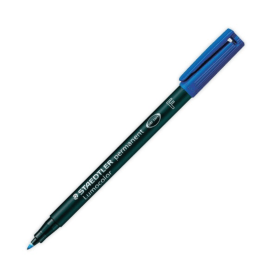 Staedtler Lumocolour Pen Permanent Fine Blue 10 Pack 123041 F