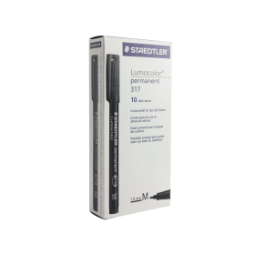 Staedtler Lumocolour Pen Permanent Medium Black 10 Pack 100661 F