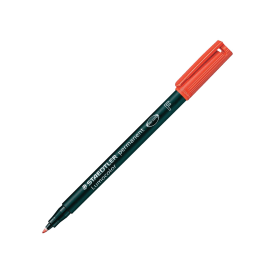 Staedtler Lumocolour Universal Pen Permanent Fine Red 10 Pack 111760 F