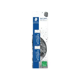 Staedtler Mars Plastic Eraser Blistercard 2 Pack 104103 F