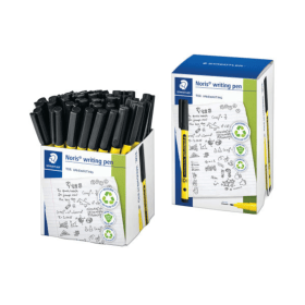 Staedtler Noris 207 Fineliner Pen Black 50 Pack ST18898 F