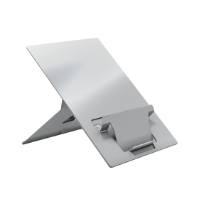 Standvarious Oryx Evo D Ergonomic Laptop Stand with In Line Document Holder Silver 774388 F