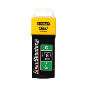 Stanley SharpShooter Heavy Duty Staples 8mm 5 16in 1000 Pack 182126 F