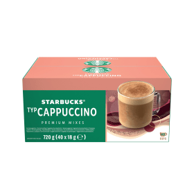 Starbucks Cappuccino Premium Instant Coffee Sachets 40 Pack 918272 F