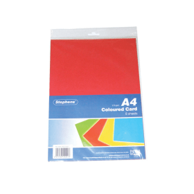 Stephens Card A4 210gsm Assorted 80 Sheets 380782 F