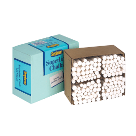 Stephens Tapered Chalk Stick White 144 Pack 109960 F