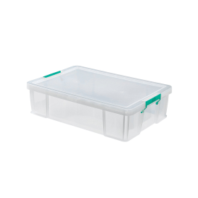 StoreStack 37L Clear Storage Box 471016 F