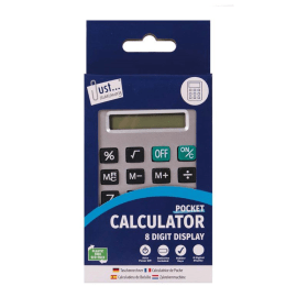 Tallon 8 Digit Pocket Calculator Silver 523440 F