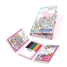 Tallon Adult Colouring Book Travel Set 60 Pages 6 Pack 523441 F