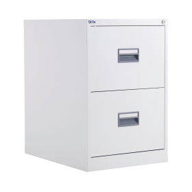 Talos 2 Drawer Filing Cabinet 465mm x 620mm x 700mm White 498691 F