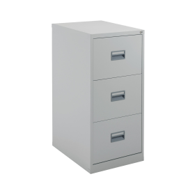 Talos 3 Drawer Filing Cabinet 465mm x 620mm x 1000mm Grey 498694 F