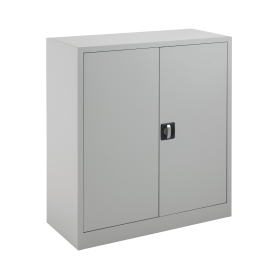 Talos Double Door Stationery Cupboard 920mm x 420mm x 1000mm Grey 499476 F