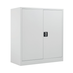 Talos Double Door Stationery Cupboard 920mm x 420mm x 1000mm White 499477 F