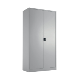 Talos Double Door Stationery Cupboard 920mm x 420mm x 1790mm Grey 499478 F