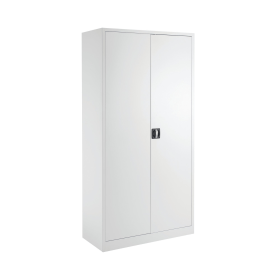 Talos Double Door Stationery Cupboard 920mm x 420mm x 1790mm White 499479 F