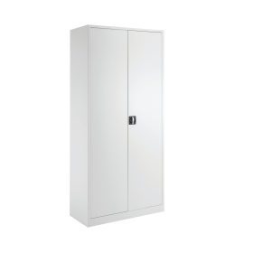 Talos Double Door Stationery Cupboard 920mm x 420mm x 1950mm White 499481 F